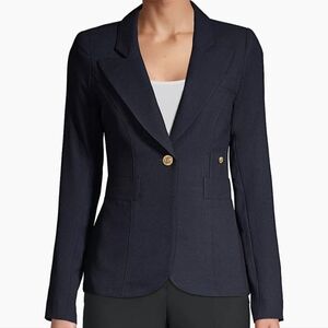 EUC. Smythe Single Breasted Wool Blazer Dark Navy